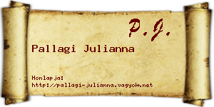 Pallagi Julianna névjegykártya